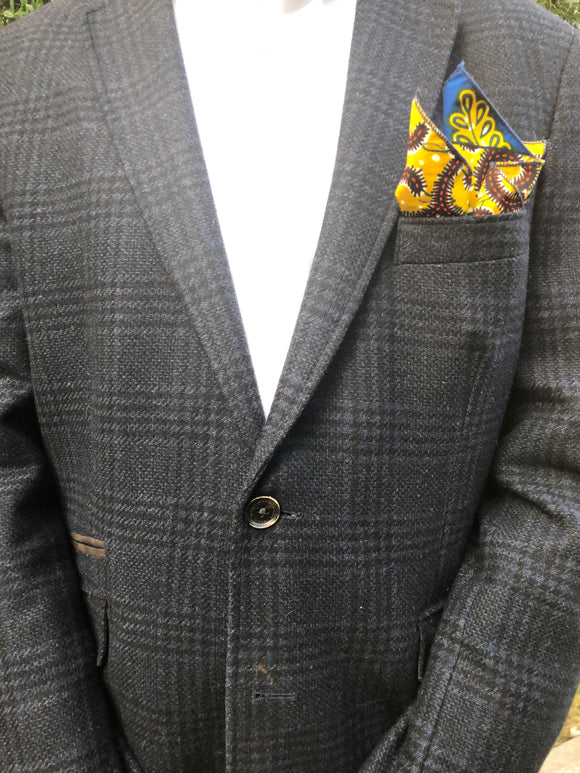 MULTIPRINT MEN'S AFRICAN POCKET SQUARE - Harambee Crafts 
